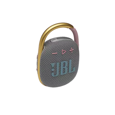 JBL Clip 4 Ultra-portable Waterproof Speaker - Grey/ Pink